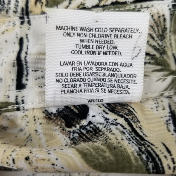 Vintage tropical button up short sleeve shirt L - Picture 4 of 6